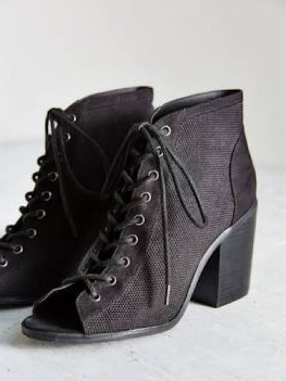 Urban Outfitters Paula Lace-Up Peep Toe Heels Size 10